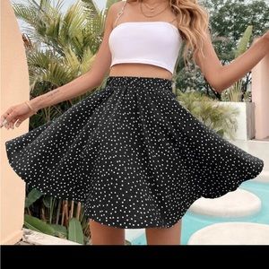 Polka dot circle skirt SHEIN brand size large